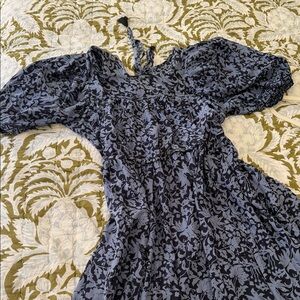 Natalie Martin Navy Floral Maxi Dress